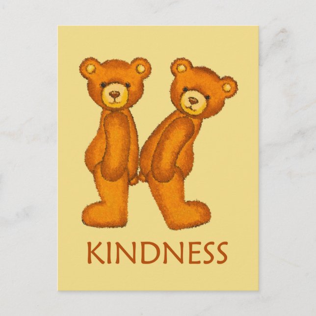 Bibelbären ~ Kindness Scripting Postkarte (Vorderseite)