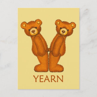 Bibelbären ~ Yearn Scripting ~ Flashcard Postkarte