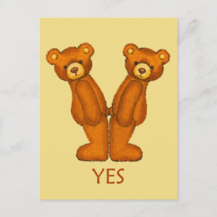 Bibelbären ~ Yes Scripting ~ Flashcard Postkarte
