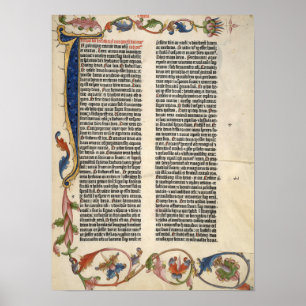 Bibelgenese Gutenberg Seite 1 Poster