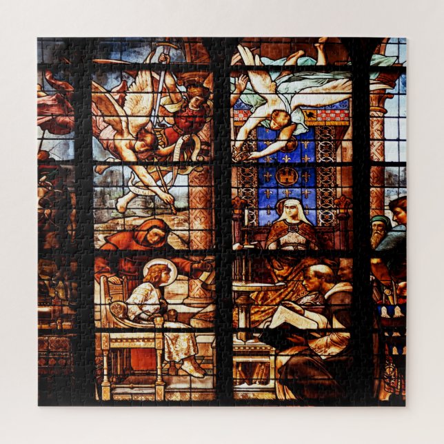 Bibelgeschichten Christliche Kunst, festes Glas Puzzle (Vertikal)