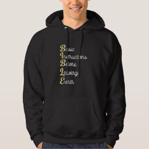 Bibelgrundanweisungen vor dem Verlass der Erde Hoodie