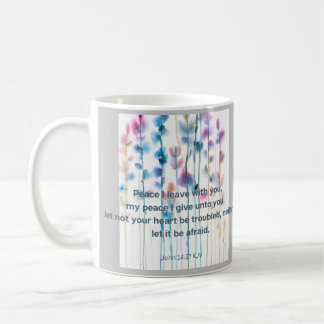 Bibelkomfort mit Aquarellfarben-Blume Kaffeetasse