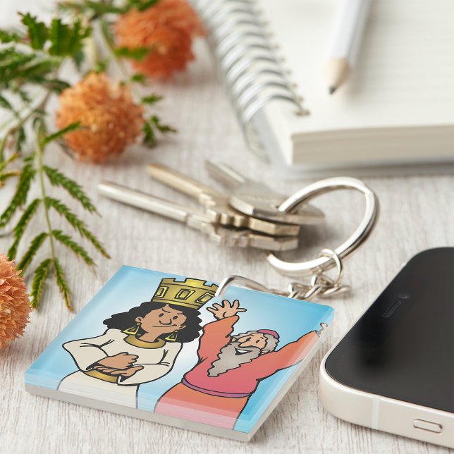 Bibelkönigin und Prophet Glaubensbekenntnisse Schlüsselanhänger (Von Creator hochgeladen)