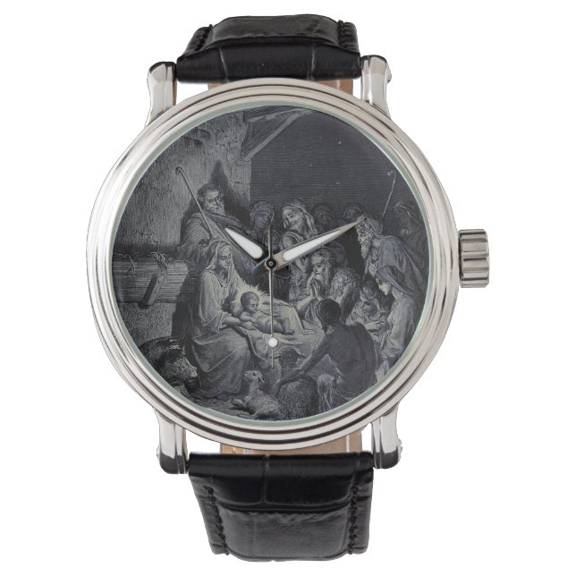Bibelkrippe Armbanduhr (Vorderseite)