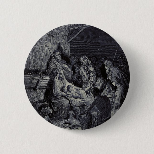 Bibelkrippe Button (Vorderseite)