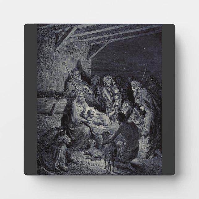 Bibelkrippe Fotoplatte (Vorderseite)