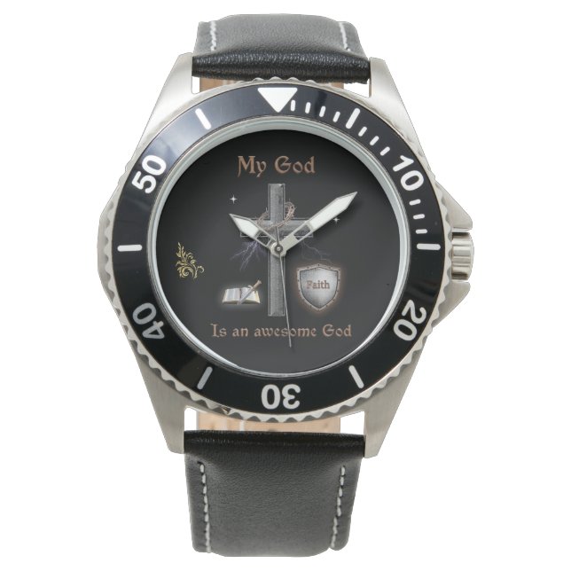 Bibelschrift Armbanduhr (Vorderseite)