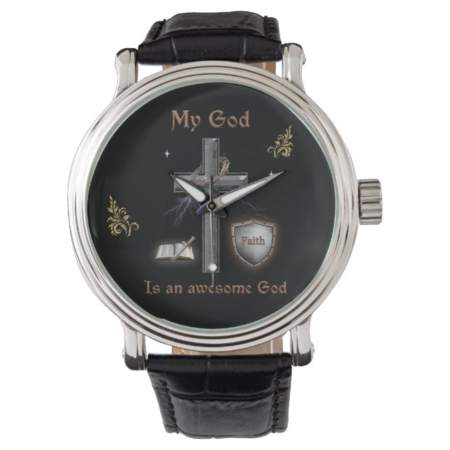 Bibelschrift Armbanduhr (Vorderseite)