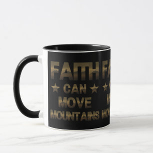Bibelschrift Christlicher Glaube kann Gebirge bewe Tasse