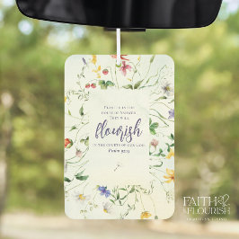 Bibelschrift der Aquarellfarben-Wildblume Autolufterfrischer