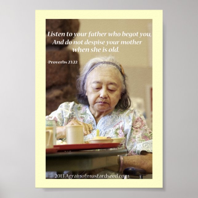 Bibelschrift Gebete Poster (Vorne)