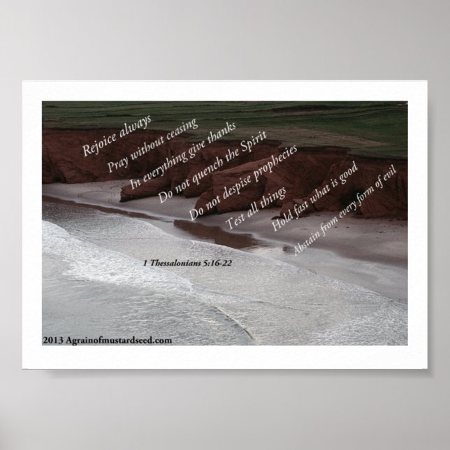 Bibelschrift Gebete Poster (Vorne)