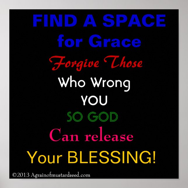 Bibelschrift Gebete Poster (Vorne)