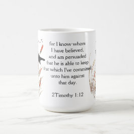Bibelschrift Gott Ich kenne Blackbird Kaffeetasse