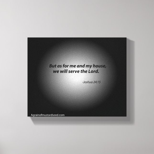 Bibelschrift Inspiration Leinwanddruck (Vorderseite)