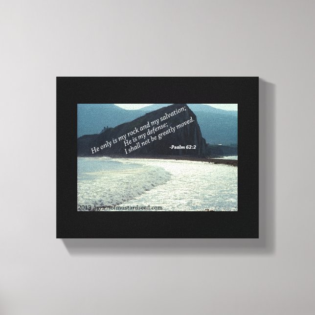 Bibelschrift Inspiration Leinwanddruck (Vorderseite)