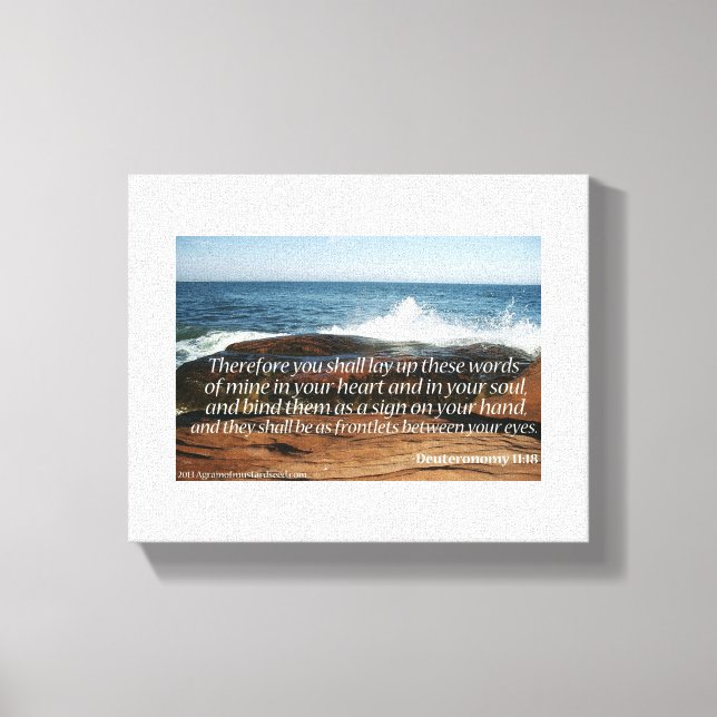 Bibelschrift Inspiration Leinwanddruck (Vorderseite)