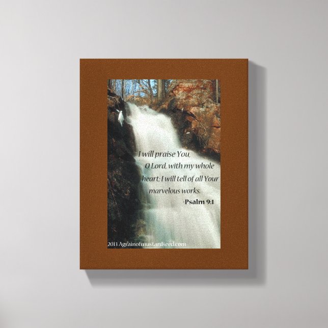 Bibelschrift Inspiration Leinwanddruck (Vorderseite)