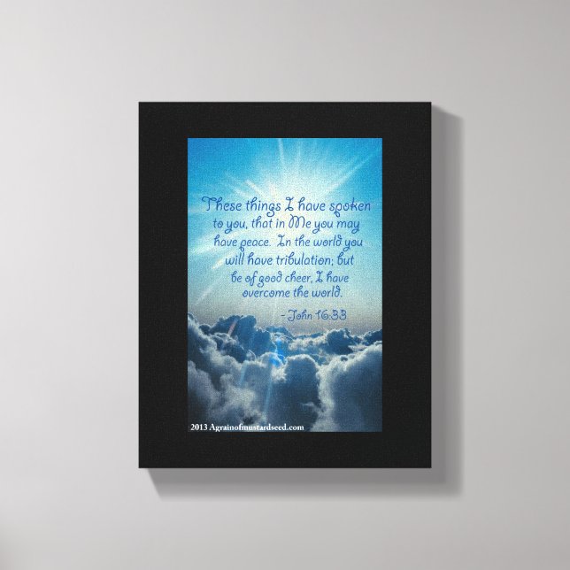 Bibelschrift Inspiration Leinwanddruck (Vorderseite)