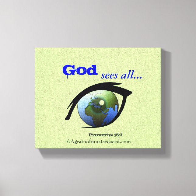 Bibelschrift Inspiration Leinwanddruck (Vorderseite)