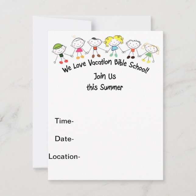 Bibelschule Einladung (Vorderseite)