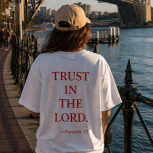 Bibelspruch-T-Shirt Sprüche 3,5 T-Shirt