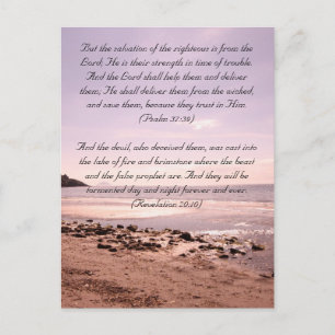 Bibelstelle, das Meer Postkarte