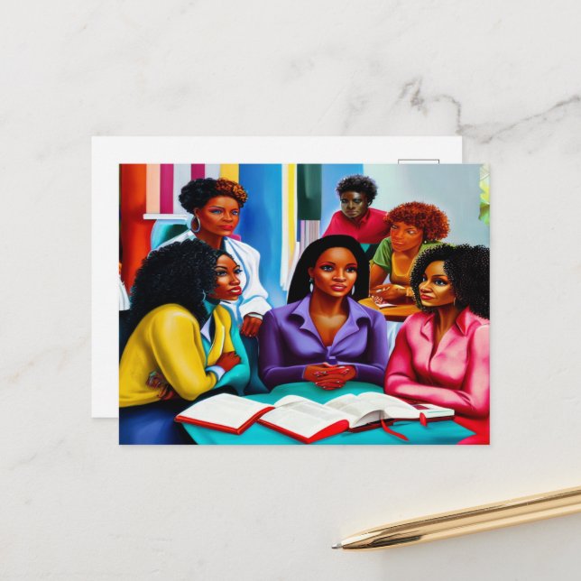 Bibelstudie Christliche Kunst Postkarte (Vorderseite/Rückseite Beispiel)