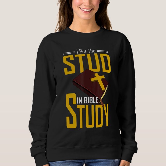 Bibelstudium Christlich Ich setzte den Hengst ins  Sweatshirt (Vorderseite)