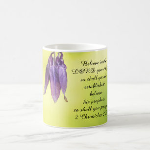 Bibeltext 2 Chroniken 20:20 Kaffeetasse