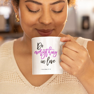 Bibelvers Alles in Liebe tun Kaffeetasse