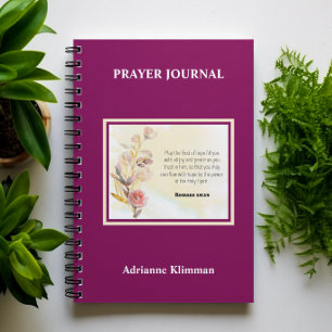 Bibelvers Blumen Gebetsjournal Notizbuch