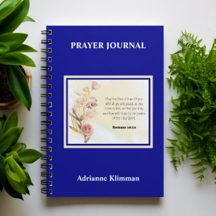 Bibelvers Blumen Gebetsjournal Notizbuch