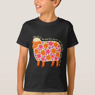 Bibelvers Blumen Schafe Meine Schafe hören meine S T-Shirt