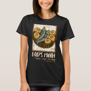 Bibelvers Christlich Jesus Fische & Brote Los T-Shirt