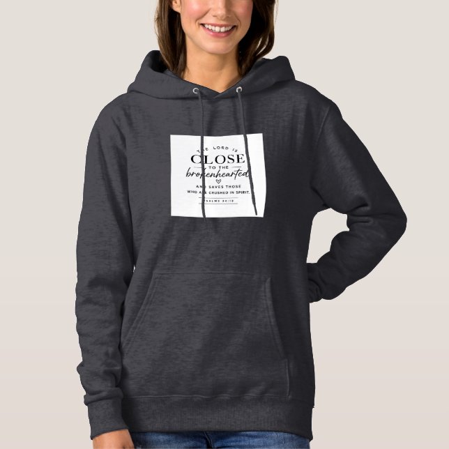 Bibelvers - Der Herr ist nah Hoodie (Vorderseite)