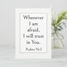 Bibelvers für Schlaf, Psalmen 56:3, modern einfach