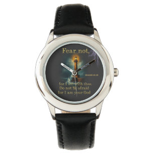 Bibelvers Fürchte dich nicht, denn ich bin bei dir Armbanduhr