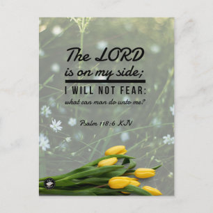 Bibelvers-Gedächtniskarte Psalm 118:6 KJV Postkart Postkarte