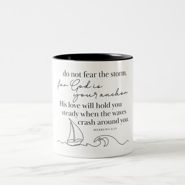 BIBELVERS - Hebräer 6:19 - Kaffeetasse (Mittel)
