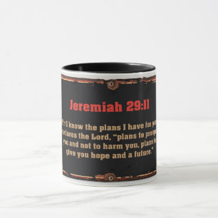 Bibelvers Jeremia 29:11 Christlicher Kaffeebecher Tasse