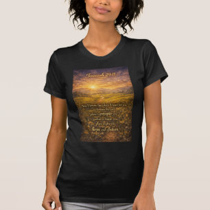 Bibelvers Jeremia 29:11 Christliches Damen-T-Shirt T-Shirt