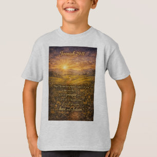 Bibelvers Jeremia 29:11 Christliches Kinder-T-Shir T-Shirt