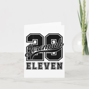 Bibelvers Jeremia 29_11 Jersey Look Christlich  Karte