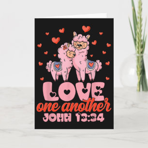 Bibelvers Johannes 13&#; Lama Valentinstag Christ Karte