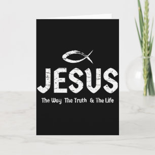 Bibelvers Johannes 14_6 Jesus Der Weg Wahrheit &am Karte
