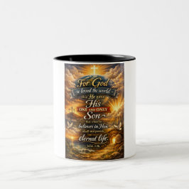 Bibelvers Johannes 3:16 Kaffeetasse