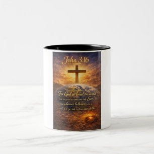 Bibelvers Johannes 3:16 Kaffeetasse