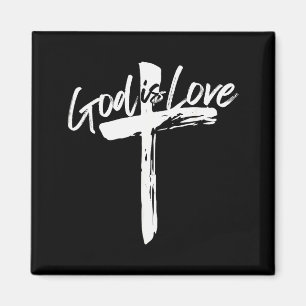 Bibelvers John 4_8 Gott ist Liebe Christlicher Gla Magnet